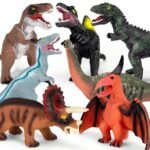 7 Piece Jumbo Dinosaur Toys For Kids Big Dinosaur Toys For Boys Realistic Giant Dinosaur Toys For Kids 3-5 - Perfect Dinosaur Gifts For Kids