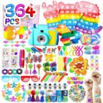 364 Pcs Party Favors For Kids, Fidget Toys Pack, Stocking Stuffers, Birthday Gift Toys, Prize Box, Treasure Box, Goodie Bag Stuffers, Carnival Prizes