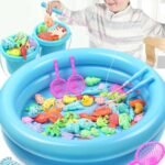 (Round Pool) 52pcs/Set Random Style Fish Design Fishing Accessories Kit