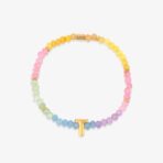 Initial Ombre Stone Bead Stretch Bracelet - Image 16