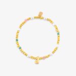 Initial Pearl & Seed Bead Stretch Bracelet