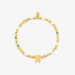 Initial Pearl & Seed Bead Stretch Bracelet - Image 12