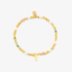 Initial Pearl & Seed Bead Stretch Bracelet - Image 16