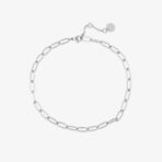 Harper Paperclip Chain Anklet - Image 2