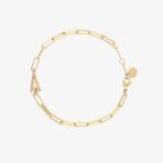 Initial Paperclip Chain Bracelet - Image 2