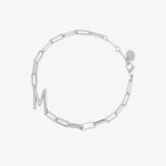 Initial Paperclip Chain Bracelet