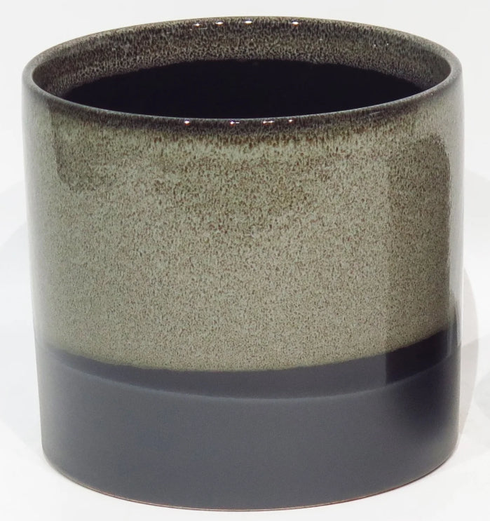 5C555E1C-689E-4F43-A847-4FB3A2A84C7B-2.jpg Black Reactive Glaze Planter - Image 1
