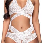Women Sexy Lingerie Set Two Piece Lace Bra and Panty Set Bralette