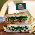 Mushroom & Baby Spinach Panini