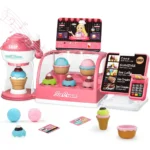 Valentine's Day Pretend Role Play Toy, Ice Cream Counter Toy With Ice Cream Maker, Pretend Role Play Shop For Kids, Toddler Grocery Play Store Birthday Gifts