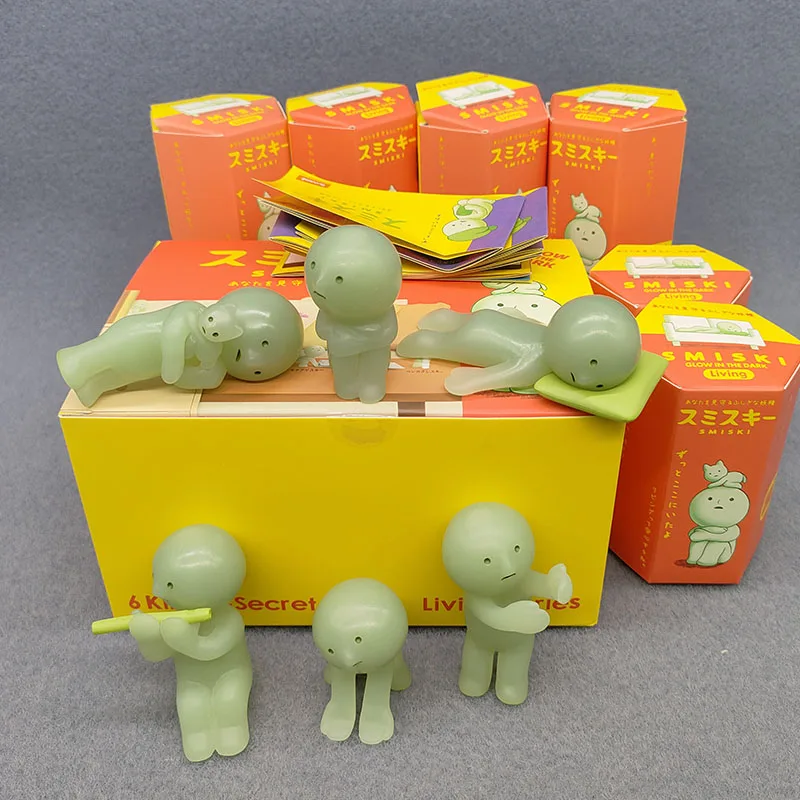 Ac4a1642748f0427597050e9c5cf47868A-2.webp Corner Jun Smiski Luminous Figurine Car Desktop Bathroom Table Lamp Decoration Ornaments - Image 1