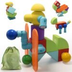 Magnetic Blocks Bath Toys - Sensory Montessori Toys For Kids Ages 3-5, 4-8 - Durable Foam STEM Building Block Toys For Toddlers - Preschool Learning Toys For Boys & Girls