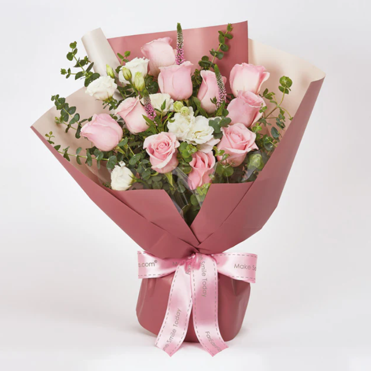 E573FFAB-930F-114C-AC20-D854E07F9652-2.png Tender Affections - Premium Rose Bouquet - Image 1