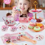 Kids Tea Party Set For Little Girl Gifts Pretend Toys