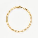 Classic Mini Paperclip Chain Bracelet | 18ct Gold Plated