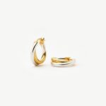 Lucy Williams Entwine Small Hoop Earrings  | Mixed Metal