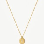 June Birthstone Pendant Necklace | 18ct Gold Vermeil/Rainbow Moonstone